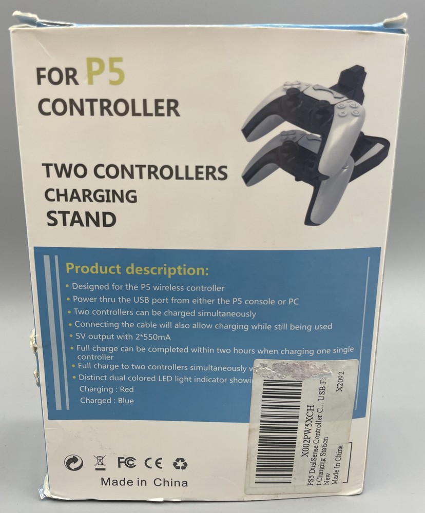 PlayStation 5 PS5 DualSense Controller Charging Dock Stand Station