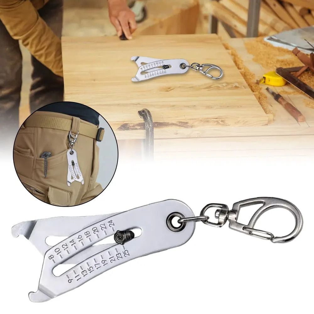 Portable Precise Thread Size Checker Keychain Bolt Size Checker Keychain Manual