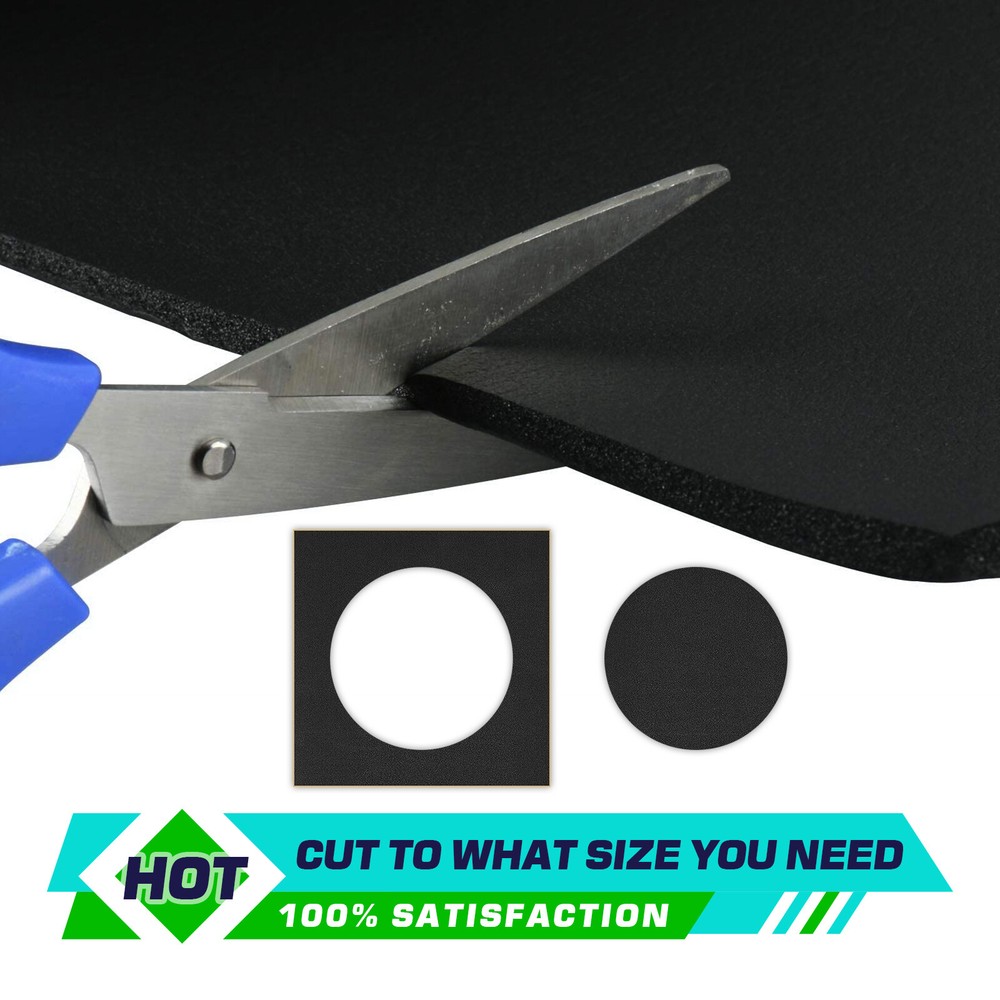 4Pcs Self Adhesive Foam Padding Sheets-20MM Thick Self Stick Neoprene Insulation