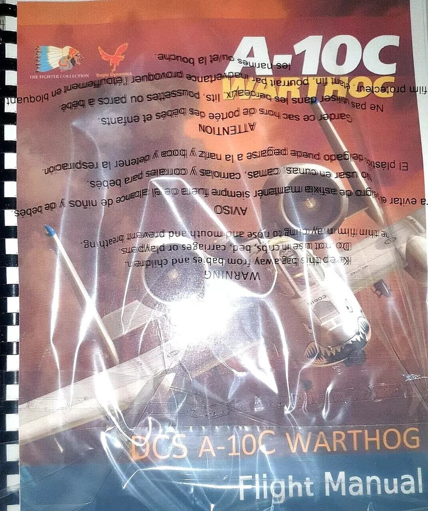 DCS Fighter Aircraft crew checklist & Operating flight manual PRINTED