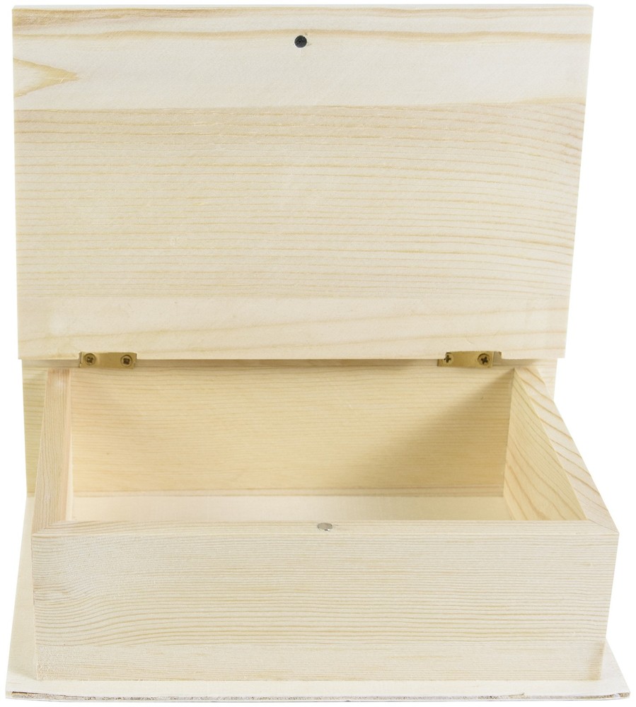 Wood Keepsake Book Box 7"X5"X2.25"