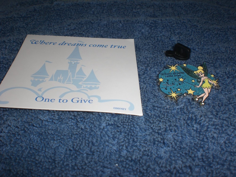 Disney Where Dreams Come True Peter Pan TINKER BELL PIXIE DUST Version #3 Pin