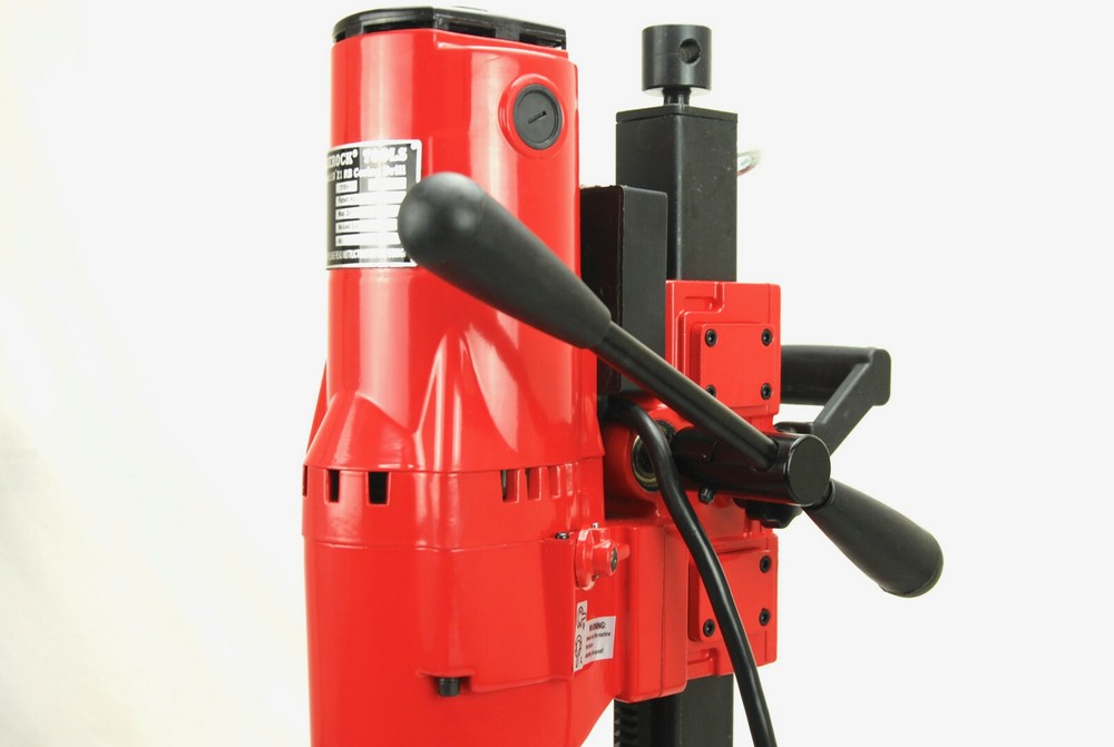 10Z1RB BLUEROCK ® CONCRETE CORE DRILL 2 SPEED W/ ROLLING BASE STAND + 2 BITS