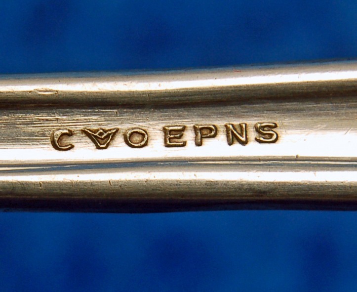 Crown O Silverplate Cold Meat Fork EPNS C Classic Flatware