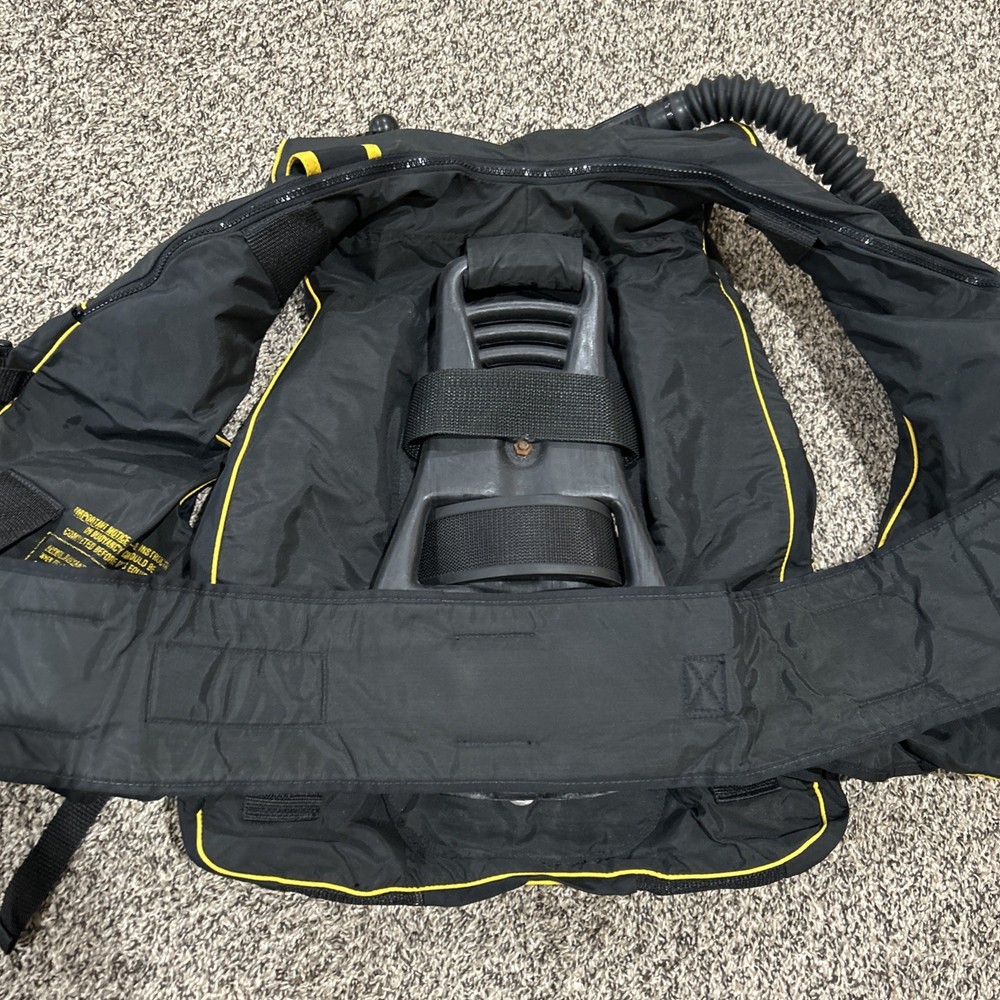 Techni Pro Scuba Diving Yellow Vest Size LARGE