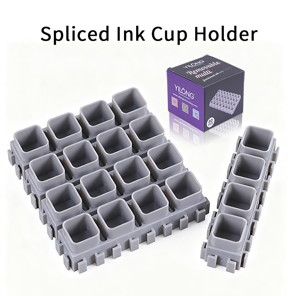 Removable Multi-Functional Grey Tattoo Ink Cup Holder Professional Artist Tool