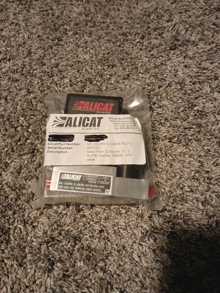Alicat Scientific MC-2SLPM-D-DB9M-PCV10 Mass Flow Controller