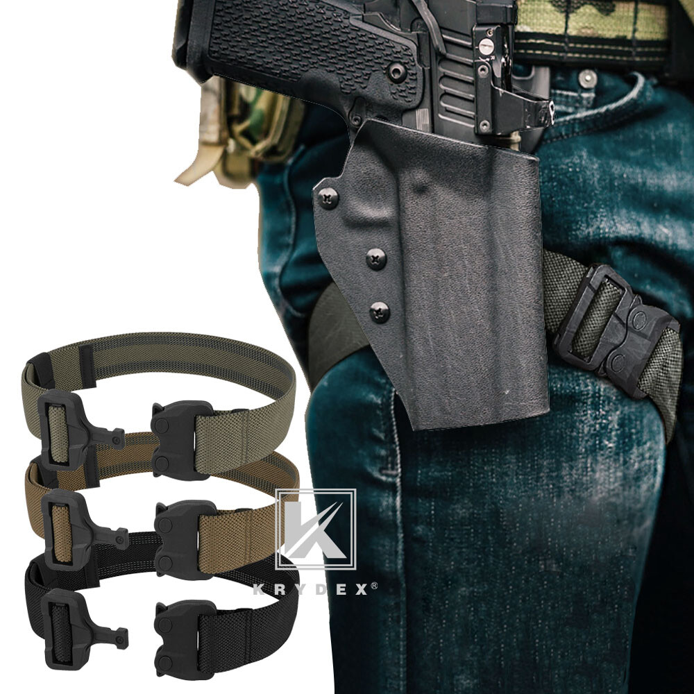 KRYDEX Tactical Thigh Strap Elastic Leg Strap Band for Leg Hanger Drop Holster