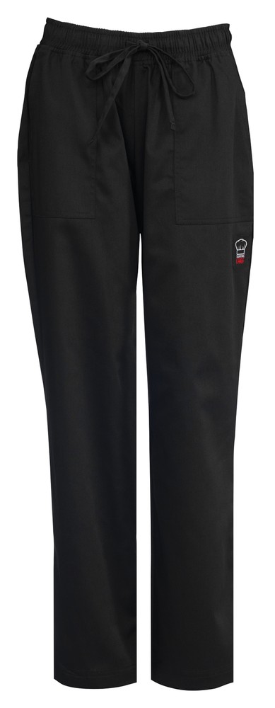 Women's Pants, Drawstring Black, L (12 Each)