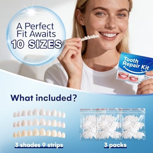 Temporary Tooth Repair Kit: Missing Tooth Replacement Kit Replace Missing or Bro