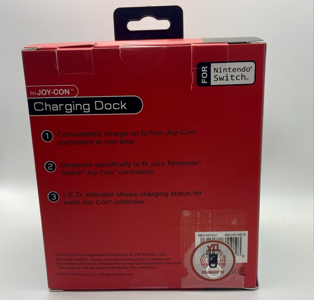 Charging Dock Station Nintendo Switch Joy-Cons Advanctech New
