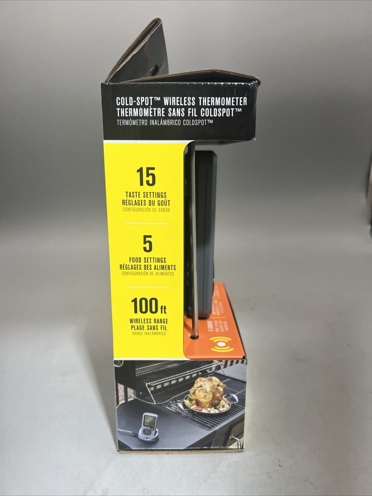 CharBroil Wireless Multi Sensor Thermometer 100ft Range w/ Dock 15 Taste Setting