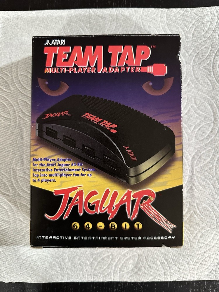 New Open Box TEAM TAP Atari Jaguar Multi Player Adapter, Please Read!