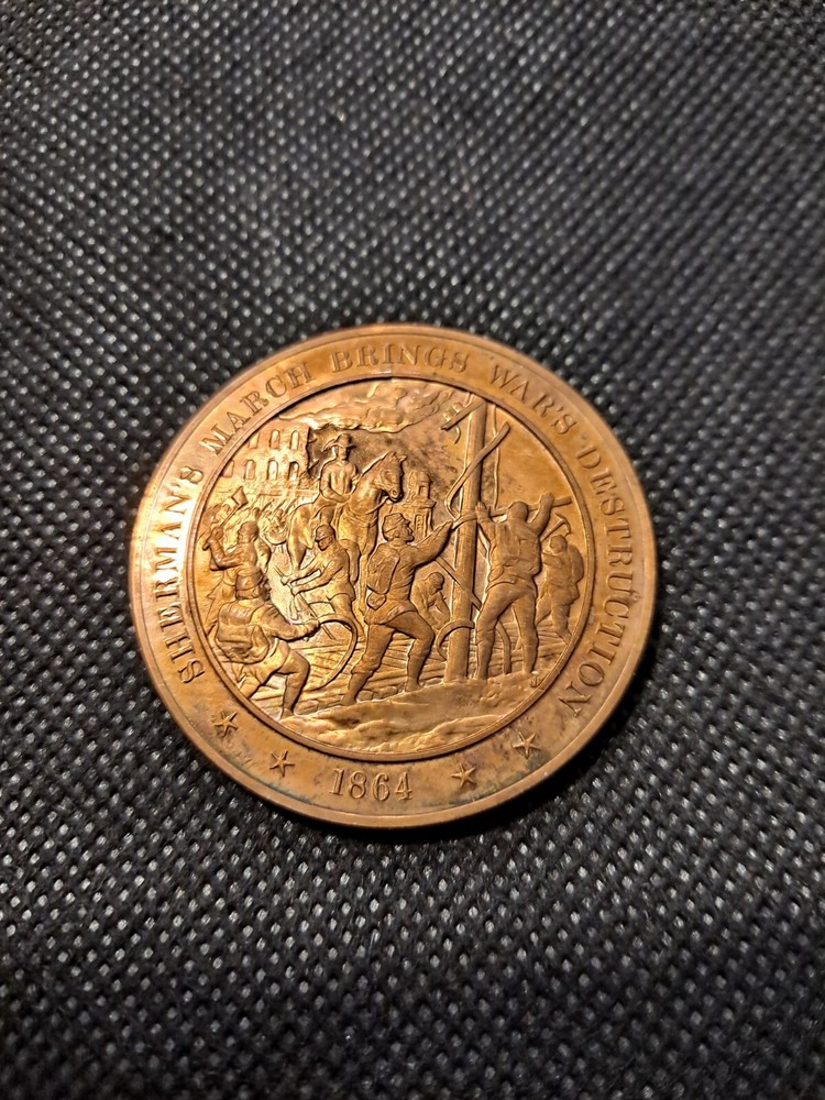 SHERMAN'S MARCH BRINGS WAR'S DESTRUCTION TOKEN!   e5715CXX