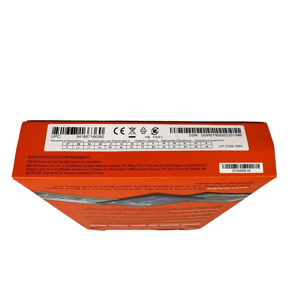 Amazon FIRE HD 8 16GB Tablet Reader NEW OPEN BOX 2018