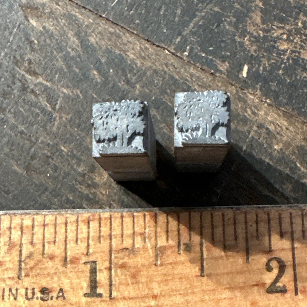2 Printing Blocks ( Trees ) Dingbats Small