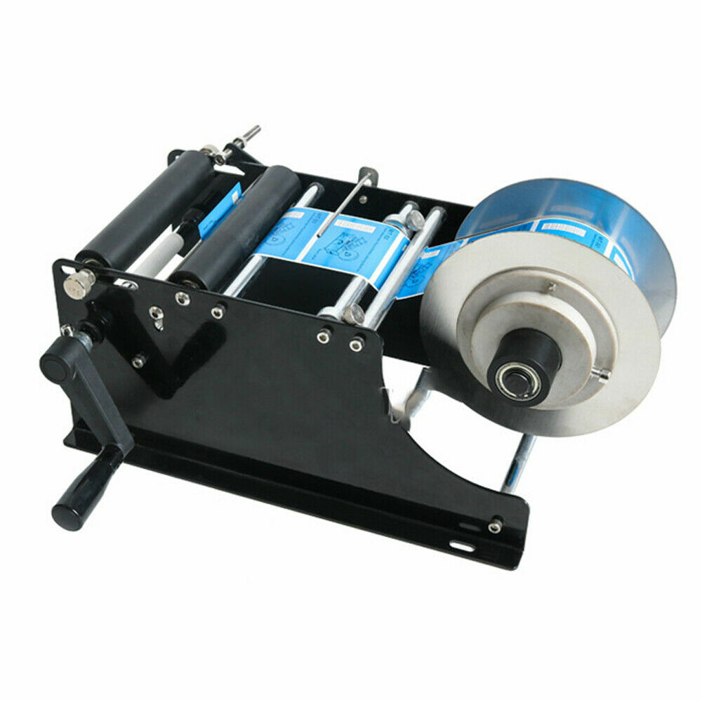 MT-30 Semi-automatic Round Bottle Labeling Machine Manual Label Maker Labeler