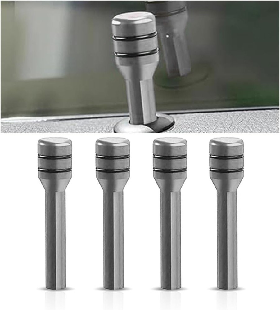 Universal 4PCS Aluminum Alloy Door Lock Knobs - Easy Installation & Durable