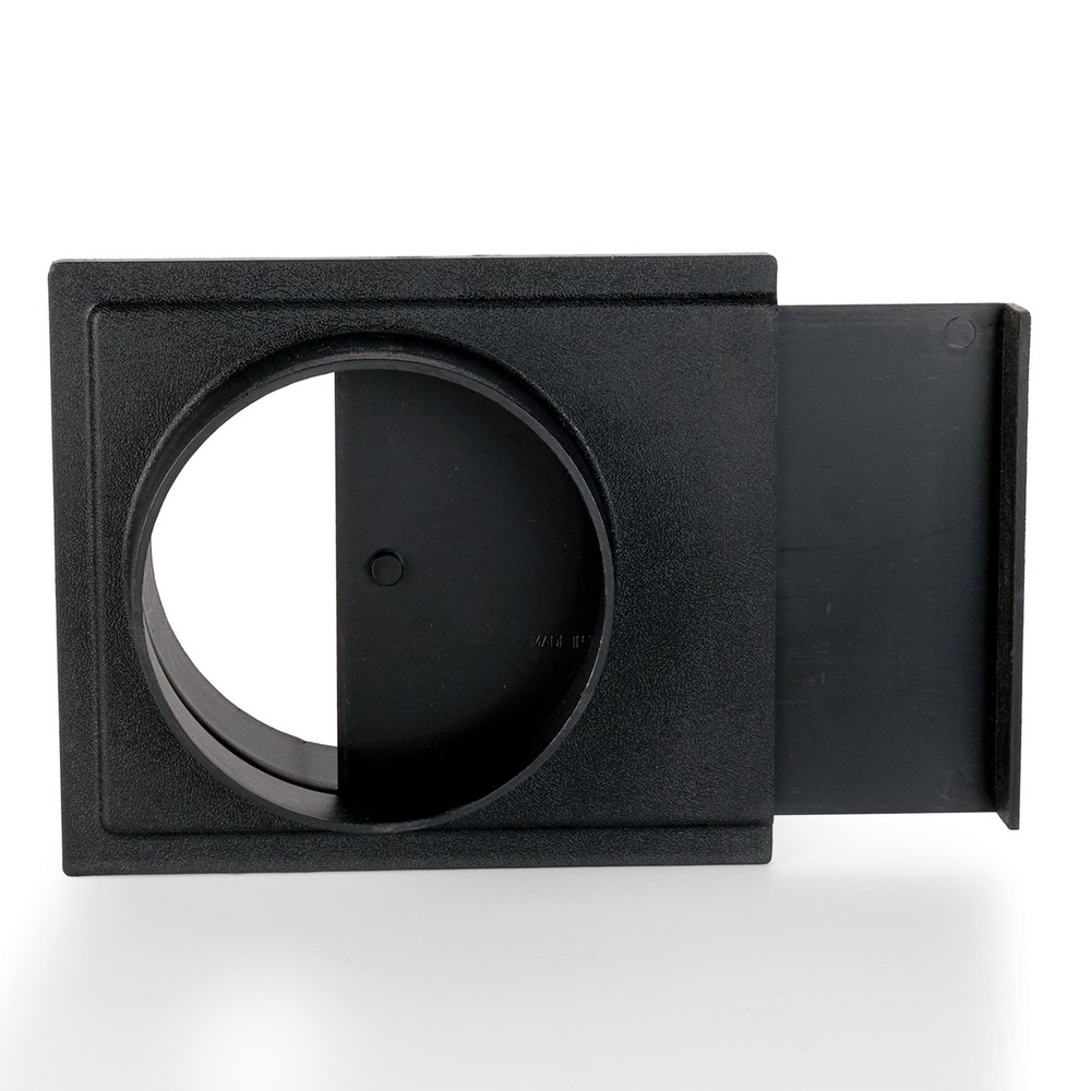 WOODRIVER Dust Connection 5" ABS Basic Blast Gate Fitting for Dust Collection Sy