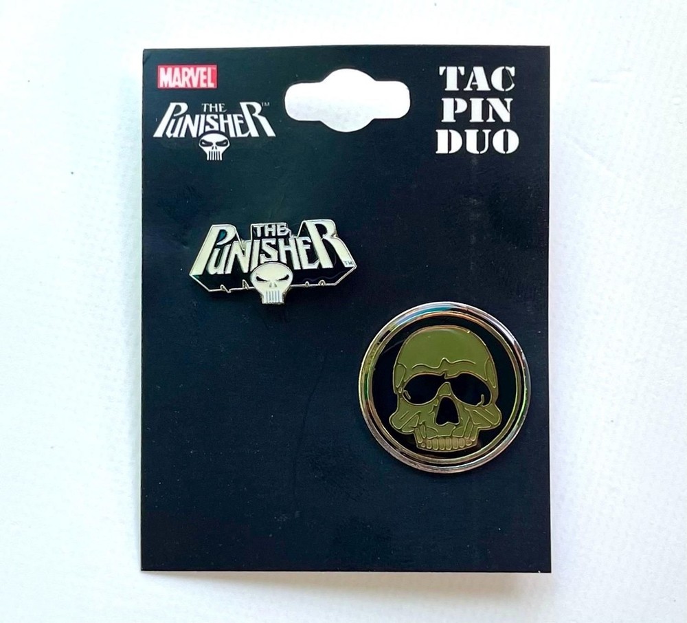 2004 Punisher Logo and  Shield Pin Set