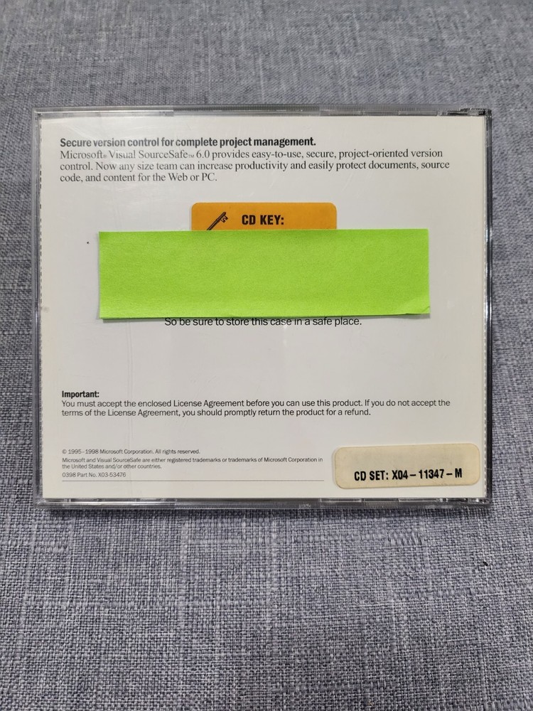 Microsoft Visual SourceSafe 6.0 Full Version with Product Key