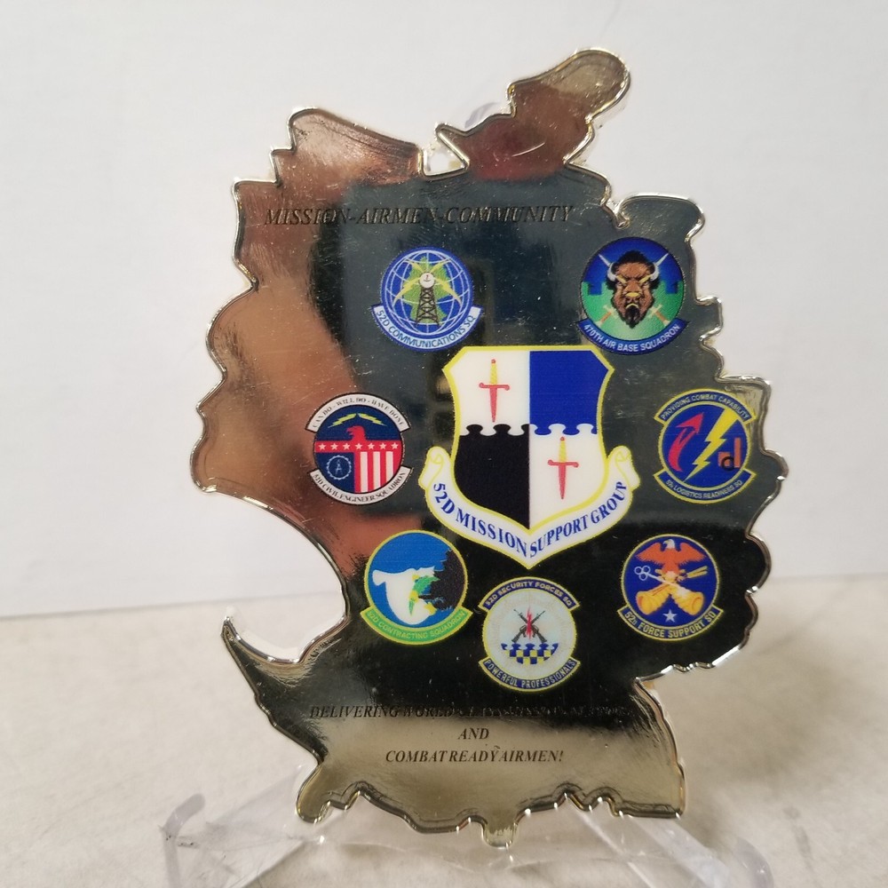 Presented By The Commander For Excellence 52d Mission Support Challenge Coin