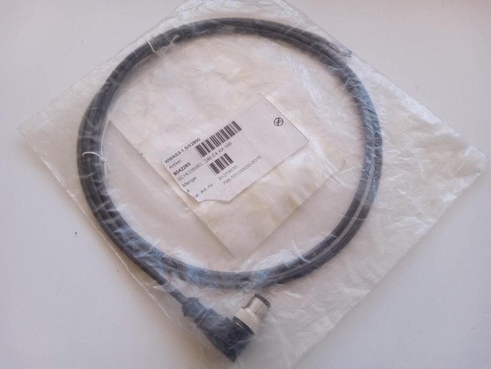 WAGO 756-5312/030-015 Sensor/Actuator cable; M12A plug; angled; 3-pole;