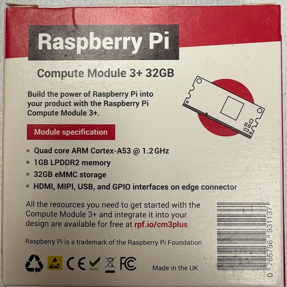 NEW Raspberry Pi Compute Module 3+ 32GB