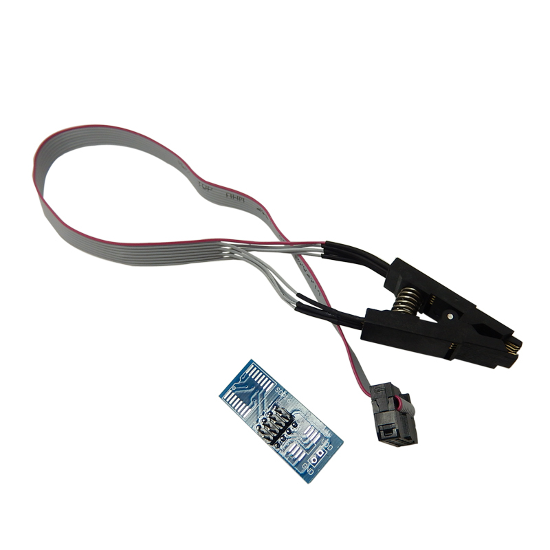 SOIC8 SOP8 Flash Chip IC Test Clips Socket Adpter BIOS/24/25/93 Programmer