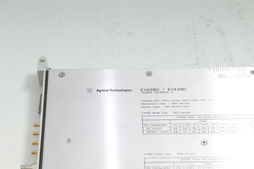 Hp Agilent VXI E8408A MainFrame E1438C E1439C Single Channel Digitizer