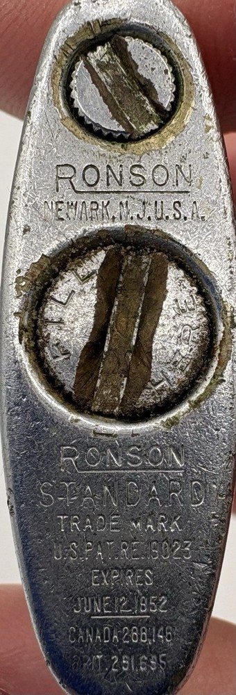 RONSON Lighter Vintage 1950s Engraved – Untested **see Description