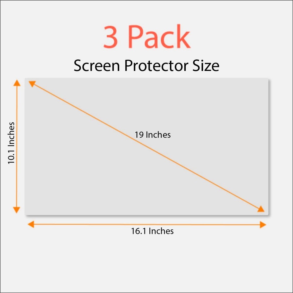 Anti Blue Light Screen Protector (3 Pack) for 19 Inches Widescreen Desktop Mo...