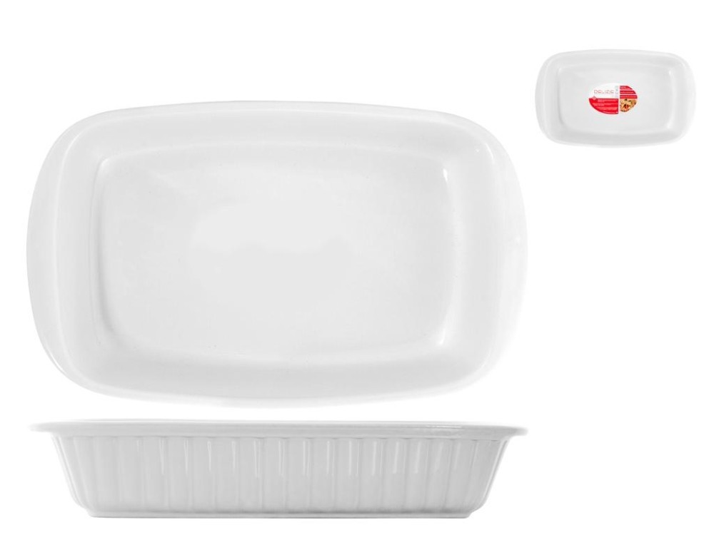 Rectangular White Baking Dish 35x21 cm