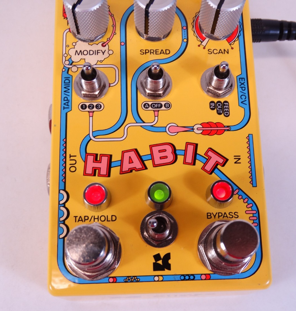 Great Condition - Chase Bliss Habit Delay/Echo/Loop Effect Pedal w/ Power Brick