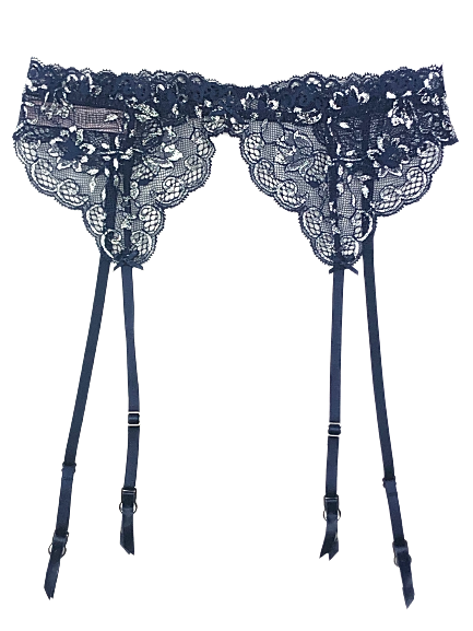 $45 VICTORIAS SECRET DREAM ANGELS FLORAL LACE ALLURE SHINE GARTER BELT XS/S M/L
