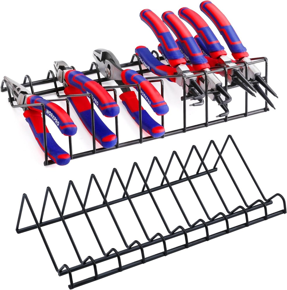 WORKPRO 2-Pack Plier Organizer Rack, Tool Box Storage and Organization Holder