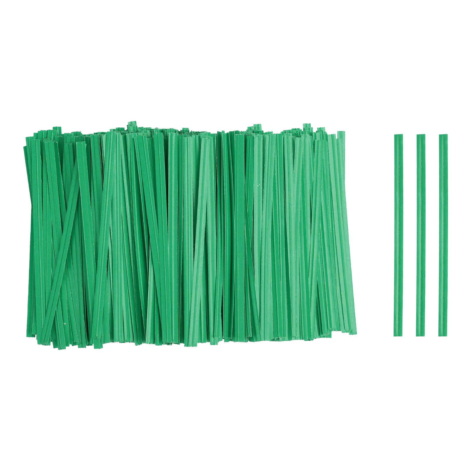 1000pcs Bag Twist Ties 3.5" Reusable Kraft Paper Twist Tie Green