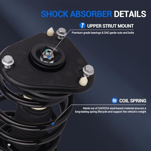 pair 172321 Front Complete Shock Absorber Compatible with Buick