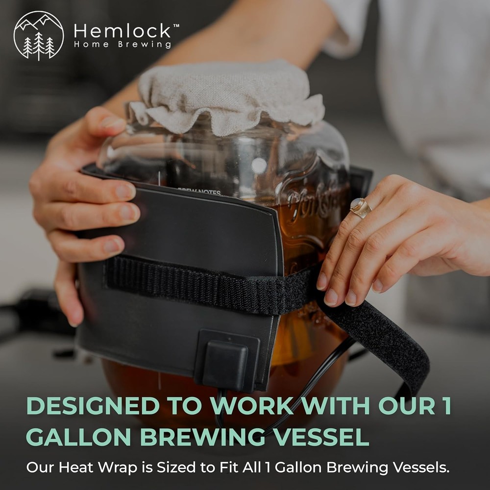 Kombucha Heating Wrap - Fermentation Heater Mat Pad with Temperature Control