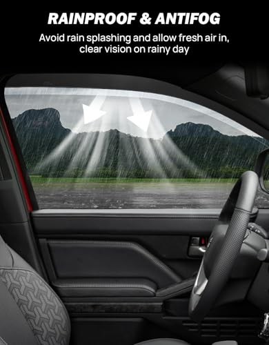 Low Profile Rain Guards Compatible with 2024 2025 2026 Tacoma Double Cab