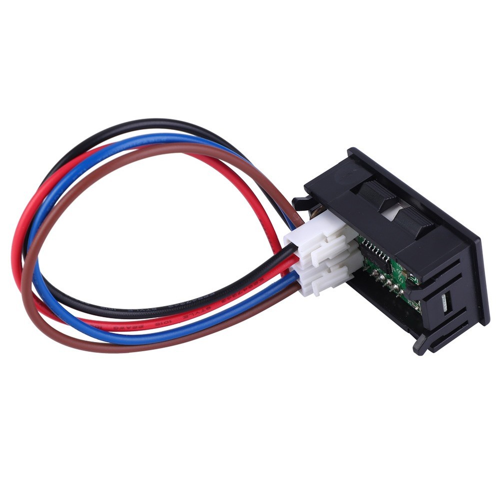 0.56 In Two Cable Digital DC Current Display Panel 0-10A Ammeter Accessory Part