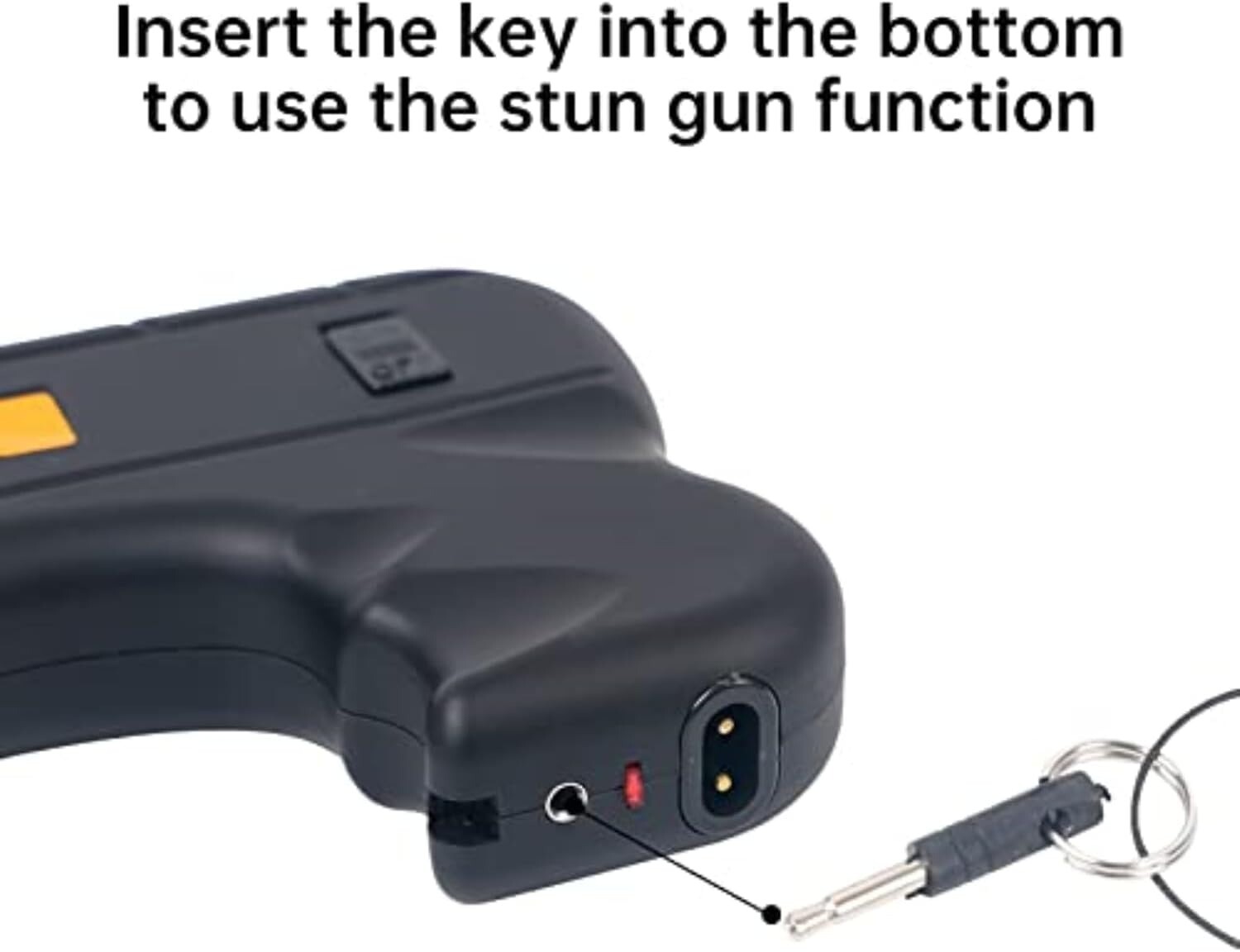 DEFENDER 10 Million Volt Rechargeable Pistol Grip STUN GUN / Light Self Defense