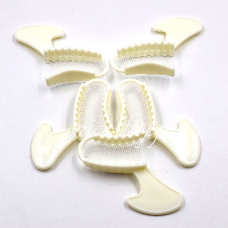 50 Pcs Disposable Quadrant Bite Registration Triple Trays Dental Impression Bite