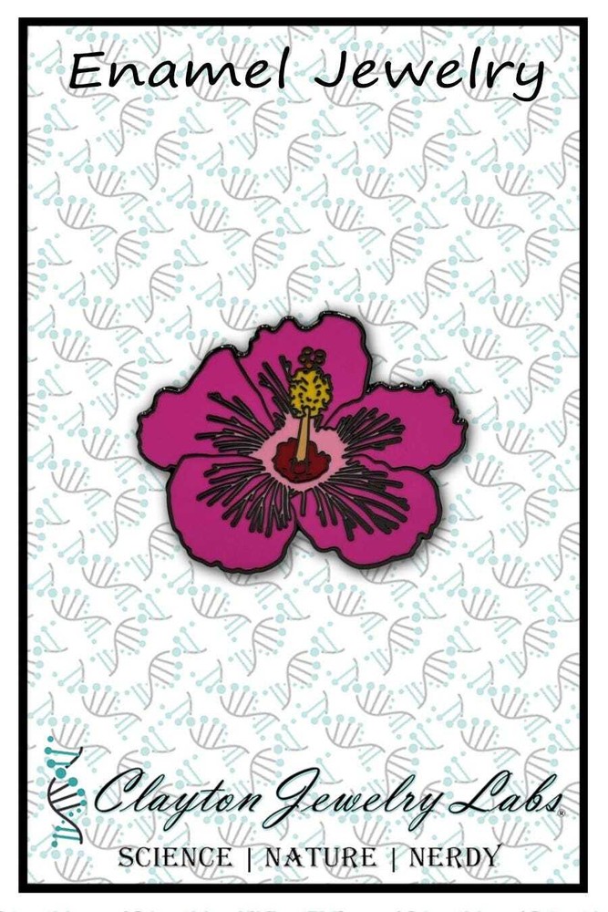 Hibiscus Flower Enamel Pin
