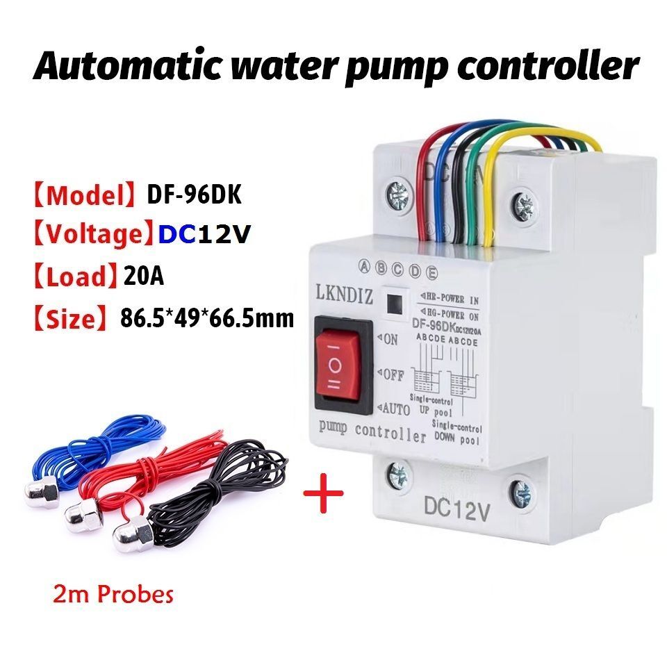 DC12V/24V 20A Automatic Water Level Controller Liquid Detection Pump Controller