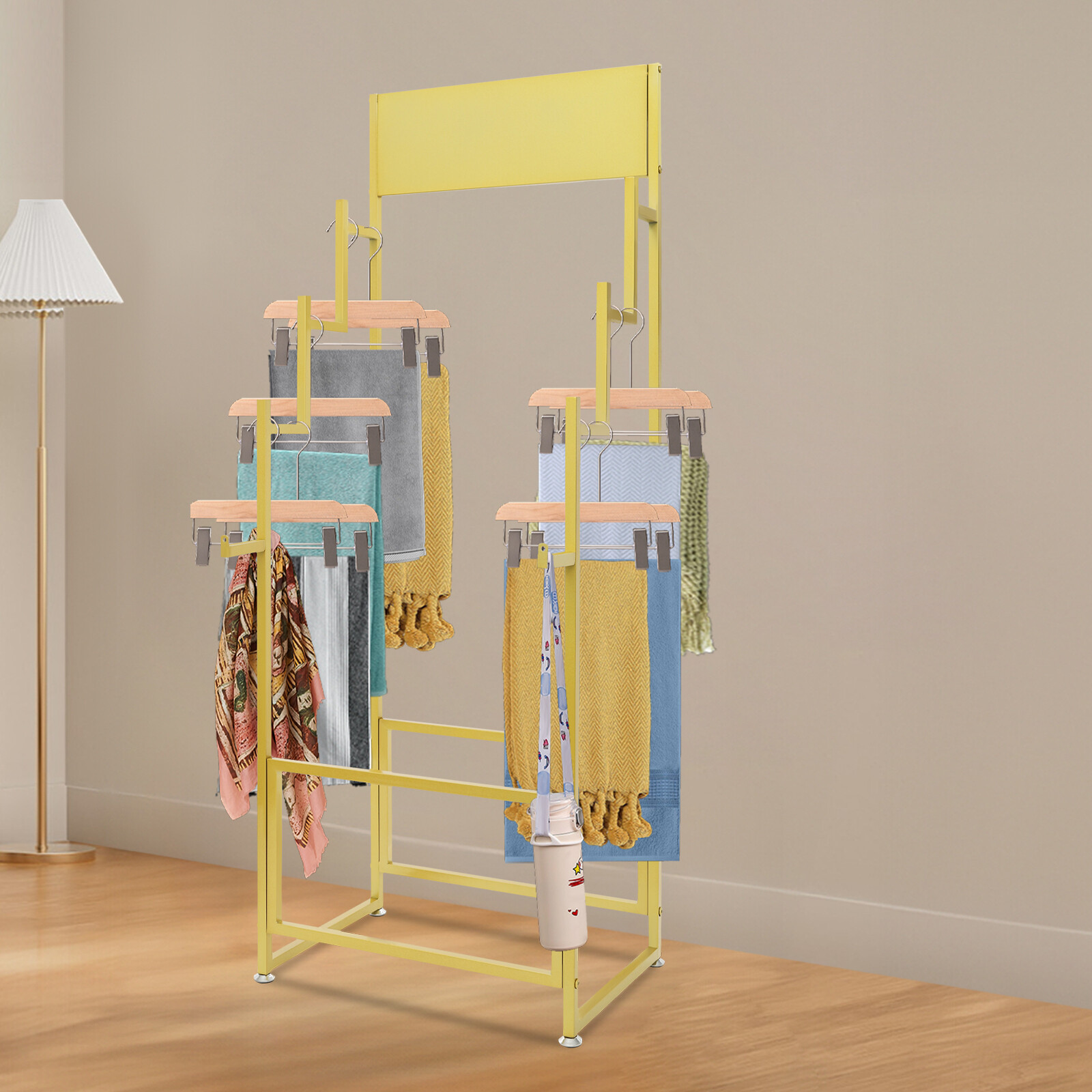 Carpet Display Rack Floor Standing Carpet Display Stand Commercial Organizer New