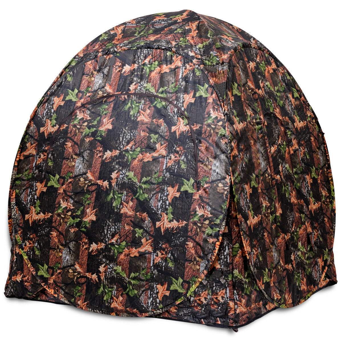 Portable Hunting Blind Pop Up Ground Camo Weather Resistant Hunting Enclosure