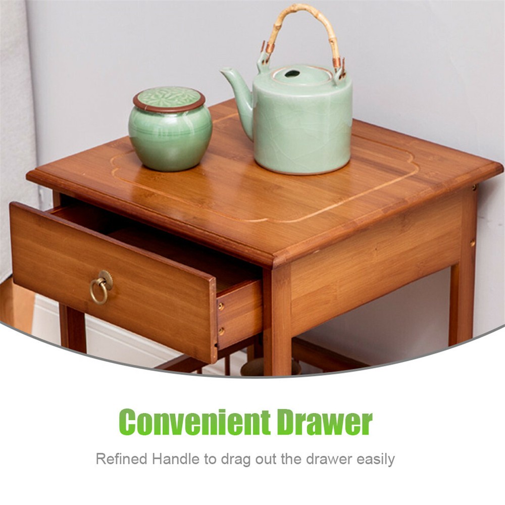 Multi Purpose Nightstand Bedside Table Sofa End Table Furniture Storage W/Drawer