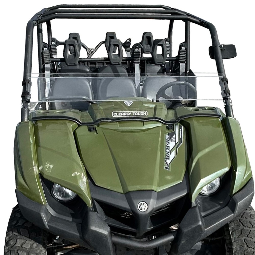 Clearly Tough Yamaha Viking Half Windshield