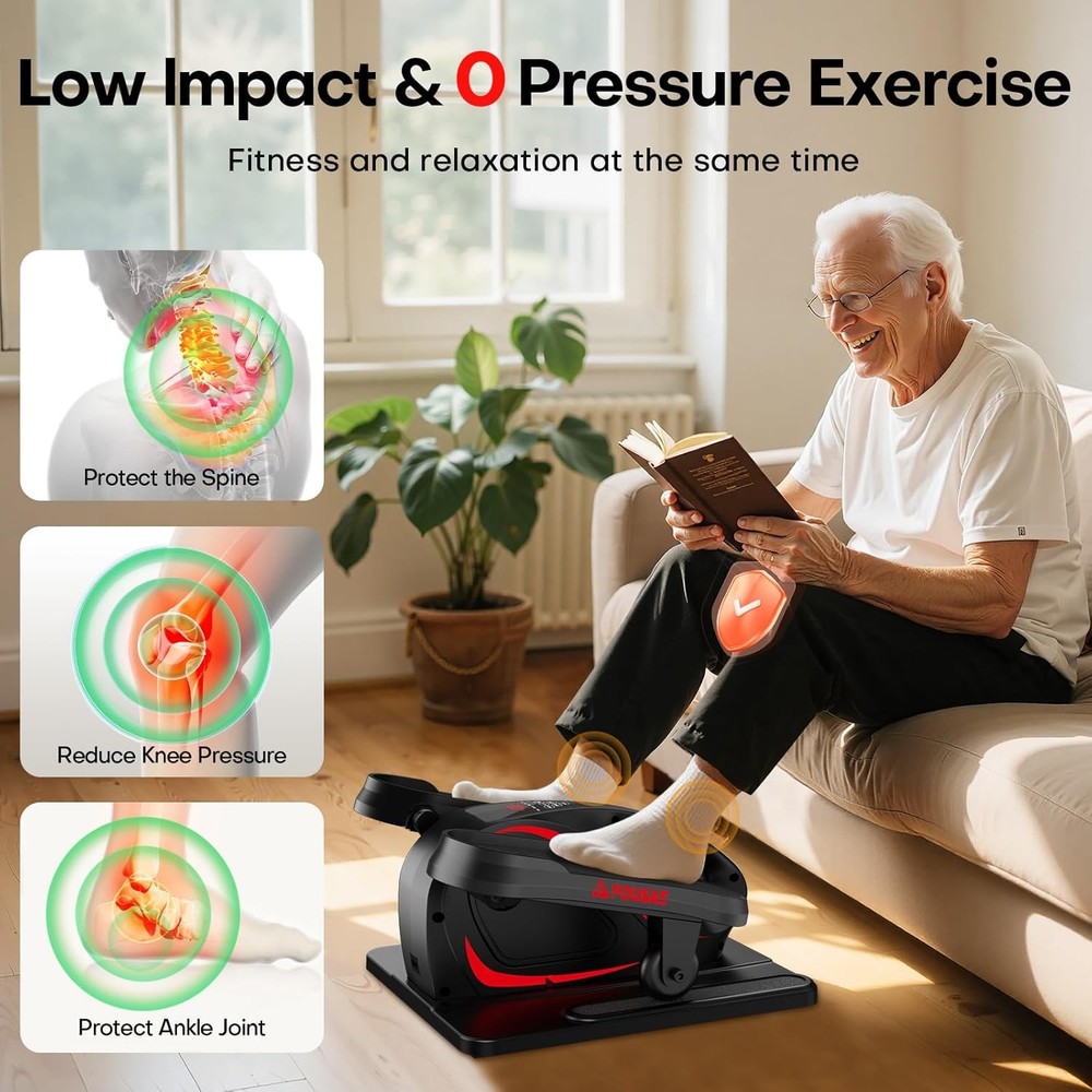 Under Desk Elliptical Machine Electric Elliptical Leg Exerciser While Sitting